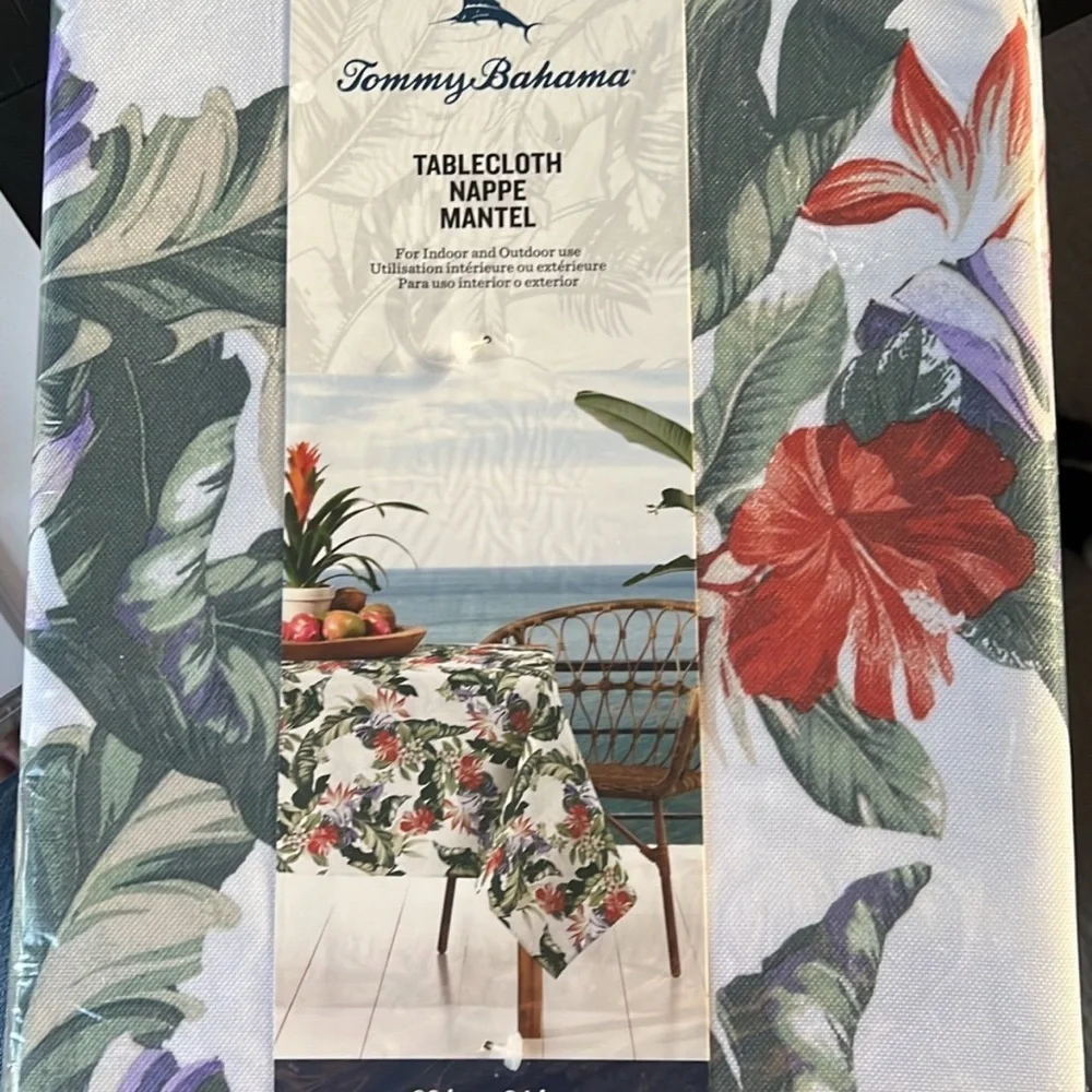 Tommy Bahama Tropical Floral Tablecloth 60 x 84